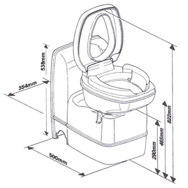 WC  cassette complet C223-CS Thetford