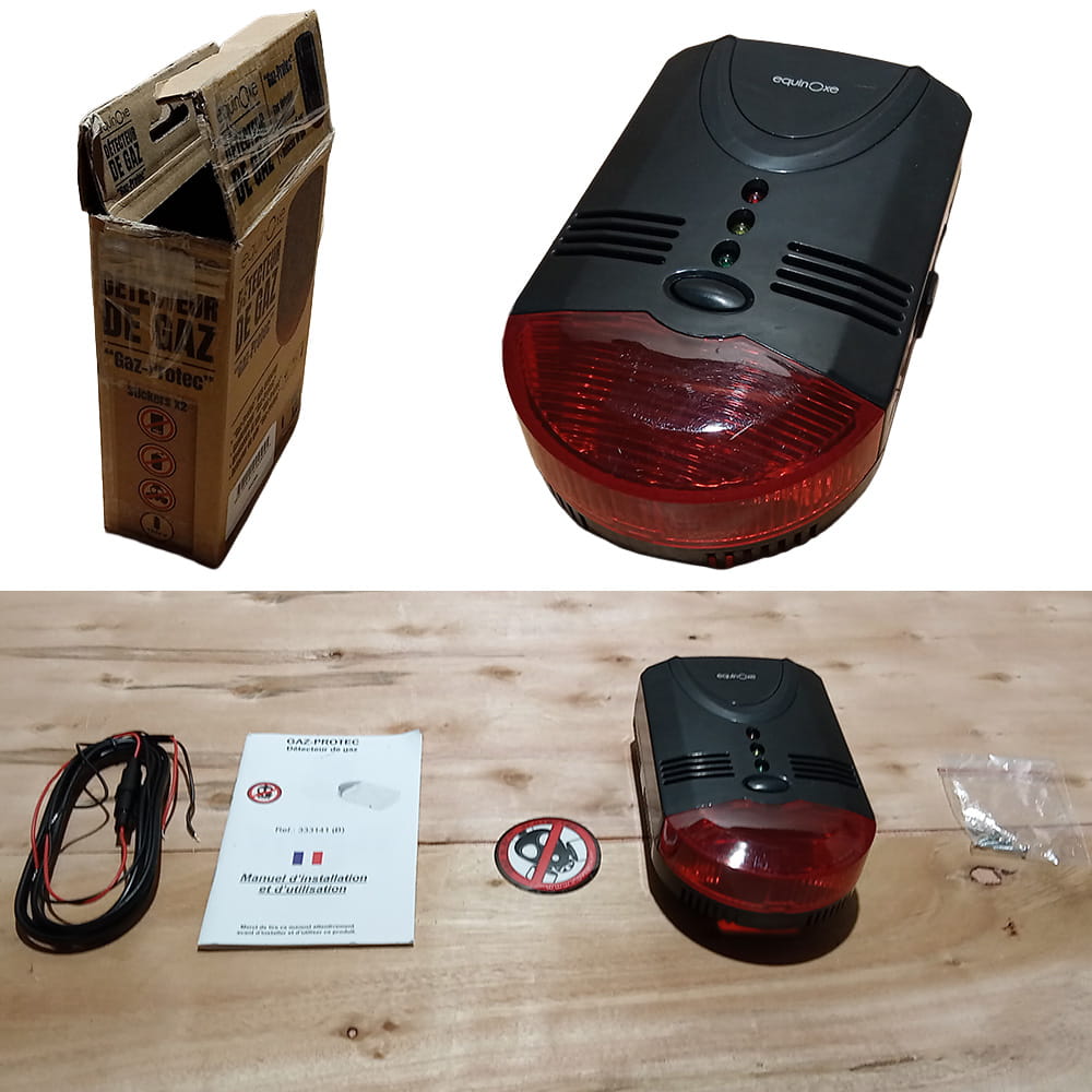 D�tecteur de gaz filaire Pro-Gaz EquinOxe 12v Reconditionn�