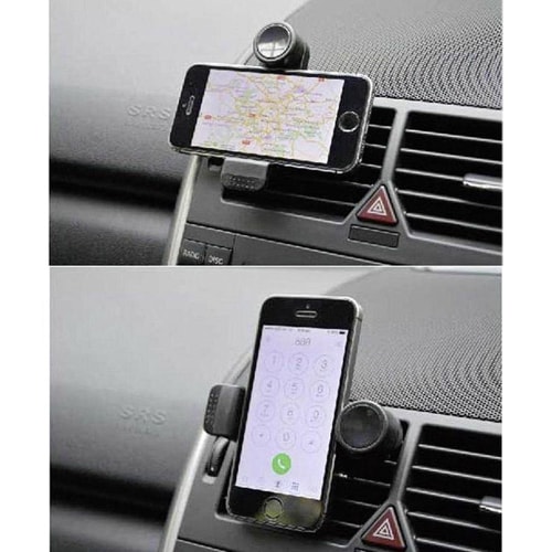 Porte téléphone - Support smartphone sur grille voiture, camping-car..