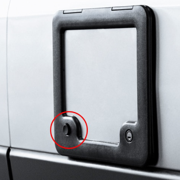 Bouton aimant de portillon Noir THETFORD