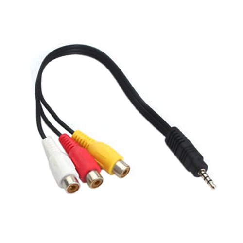 Câble audio/vidéo camping-car -Câble adaptateur Jack 3,5 / RCA femelle