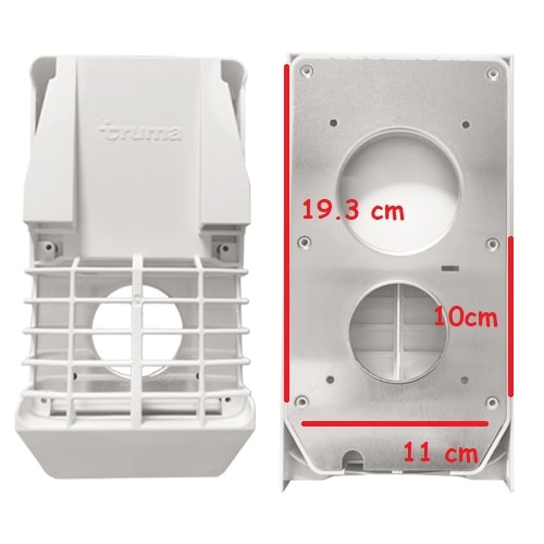 Grille extrieure avec cache-grille Truma Blanc 