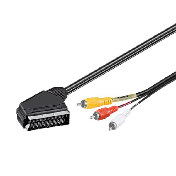 CABLE RCA MALE/PERITEL 1M50
