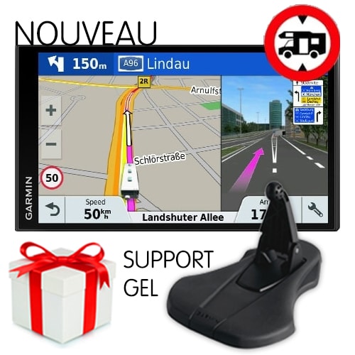avis sur GPS Garmin Camper 770 LMT-D + Support GEL OFFERT + Chargeur 230V