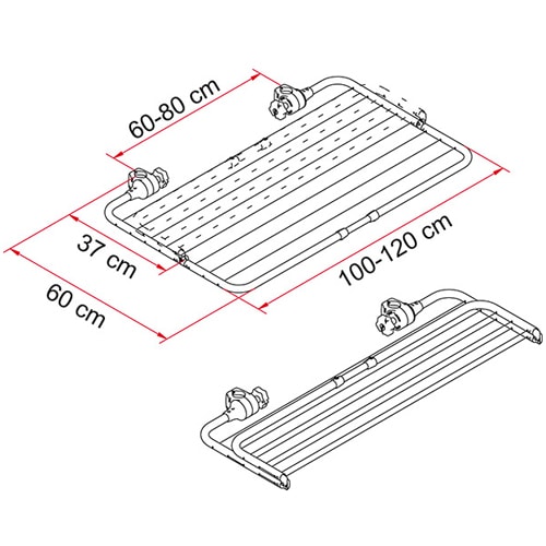 Schoir de porte-vlos Fiamma Easy Dry