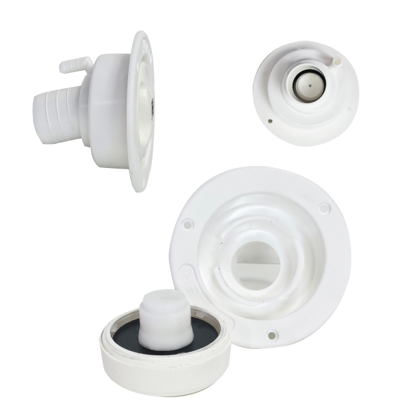 Coupelle courte avec bouchon  cl blanche