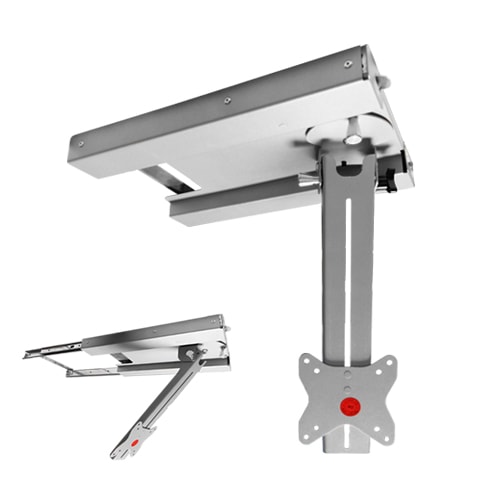 Support TV de plafond pivotant coulissant