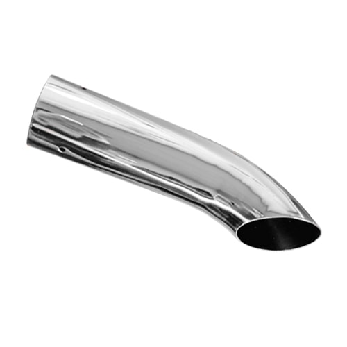 Embout chappement 66 mm courb