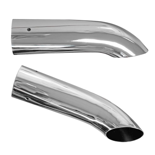 Embout chappement 66 mm courb