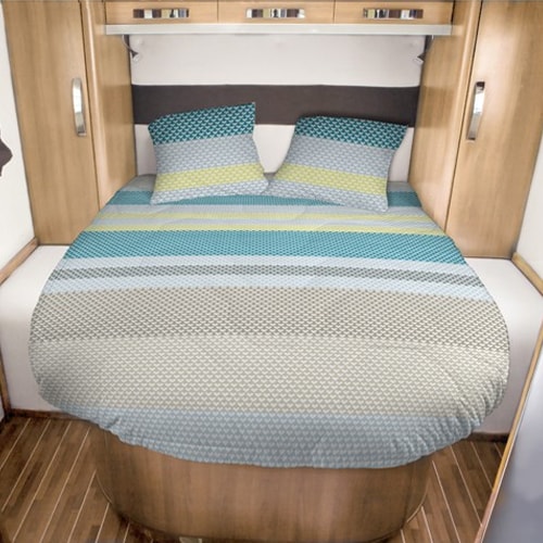Lit tout fait 130/140x190/200 JANVIK 