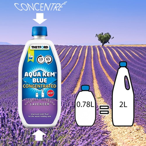 Aqua Kem Blue Lavande CONCENTRÉ 780ml pour WC Cassette Camping-car