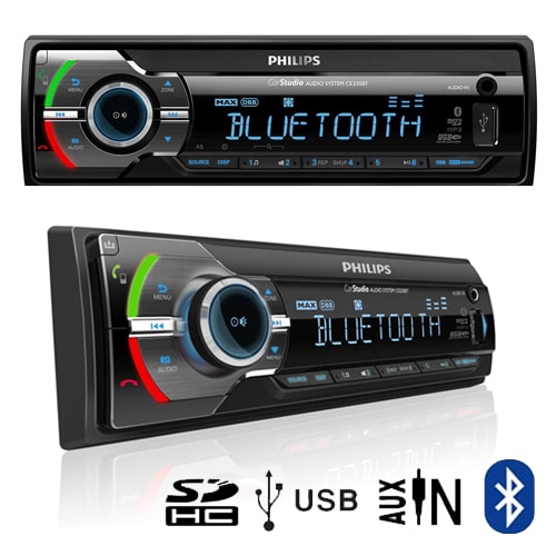 Autoradio PHILIPS CE235BT USB AUX Bluetooth SD - Camping-car, voiture