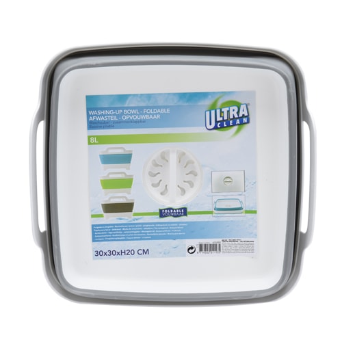 Bassine pliable 8L silicone avec bonde 