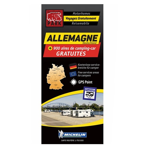 Carte ALLEMAGNE Aires de CC gratuites