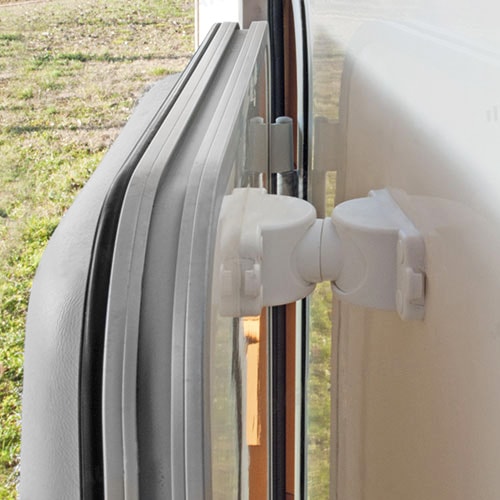 Arrêt de porte magnétique 10kg Blanc - Camping-car, Caravane