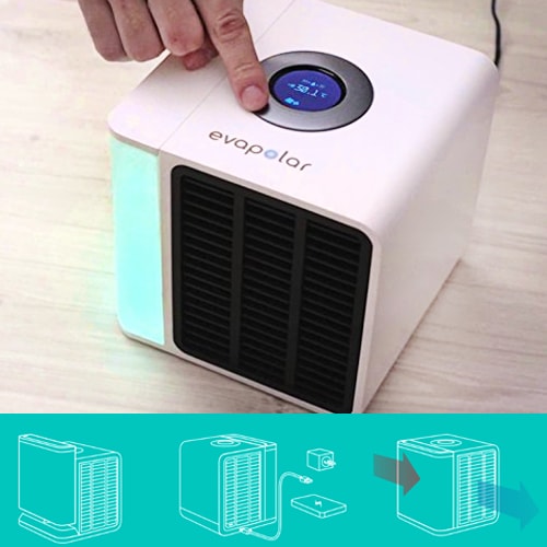 Clim portable EVALIGHT 10W Compacte & Purifiante