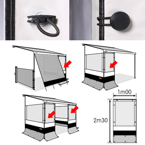 Façade de store Thule Rain Blocker G2 Large 1m50