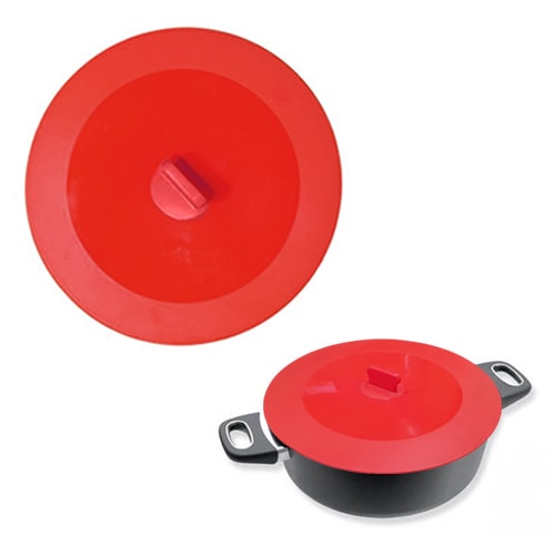 Couvercles silicone rouges