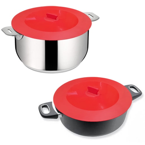 2X(Couvercle de PoignéE de Casserole en Silicone éPaissi Couvercle  D'Isolation9)