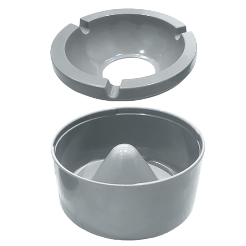 Cendrier mlamine antidrapant Gris