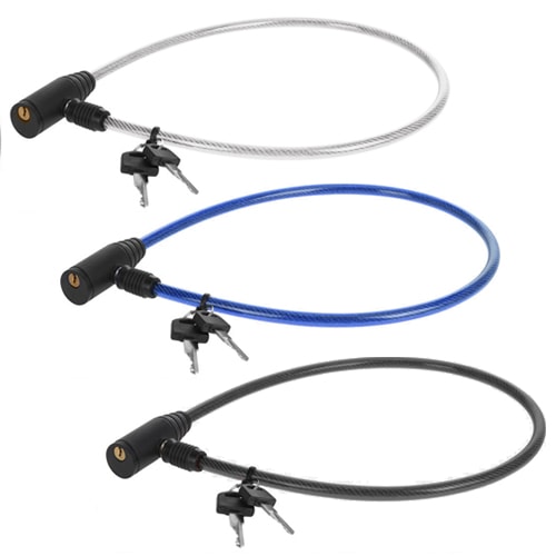 Câble Antivol Mil-Tec 38 Mm Acier - Pour Camping, Bivouac, Outdoor, Avec 2 Clés