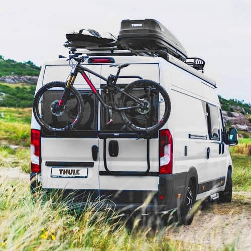 Porte velo thule online pour fourgon fiat ducato