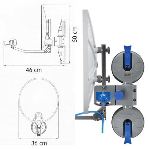 Antenne Satellite portable REMORA 40 Manuelle