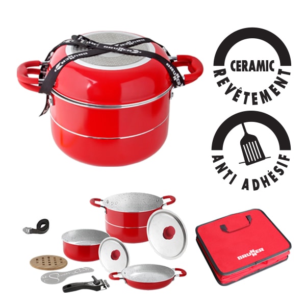 Popote alu Ceramic Cosmic 22cm 8+2 pices
