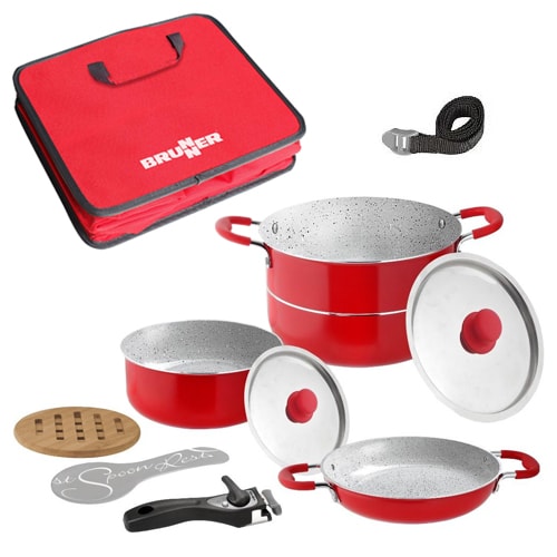 Popote alu Ceramic Cosmic 22cm 8+2 pices