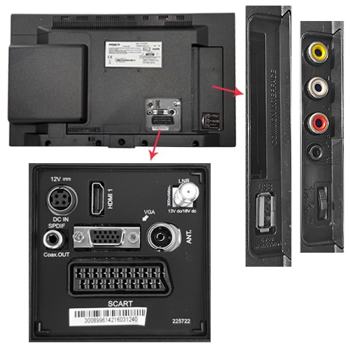 TV HD DVD 55cm Antarion Satellite intgr Fransat