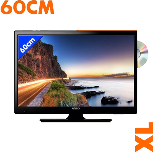 TV HD LED DVD T2 60cm Antarion
