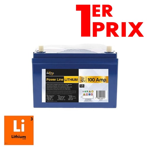 Batterie Lithium SUPER B 12V 100Ah LiFePO4 pour Camping-car