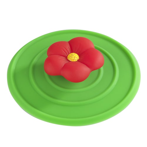 Bouchon d'vier en silicone Fleur