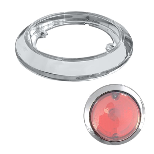 Enjoliveur chrom 123 mm pour feu arrire 