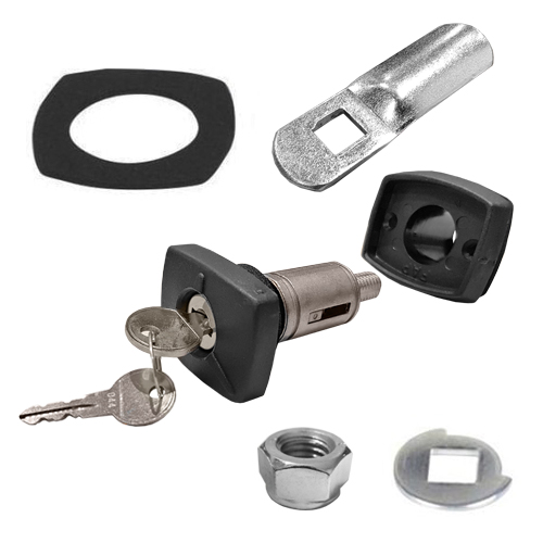 Serrure - barillet,Verrou à boutons pour tiroir, camping-Car, caravane