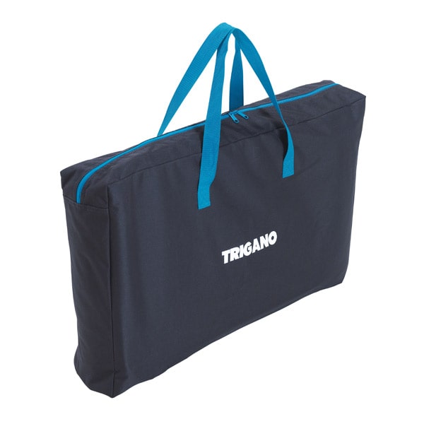 Meuble de cuisine bleu Trigano avec desserte