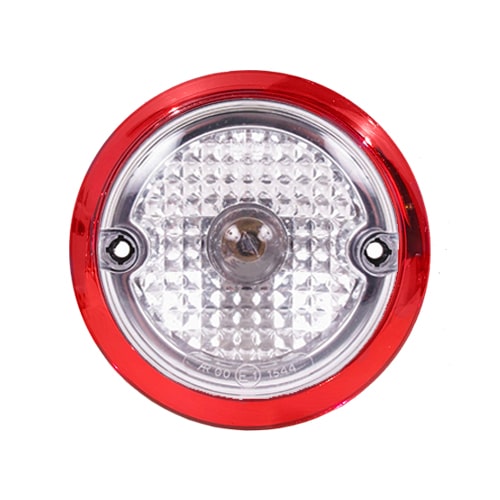 Enjoliveur Rouge 123 mm pour feu arrire 