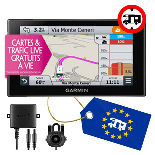 GPS Garmin Camper 660 LMT-D + Camra BC30 + Support GEL OFFERT