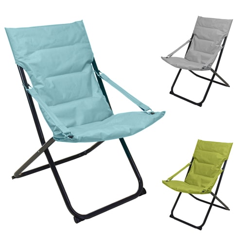 Fauteuil coquille pliant matelass