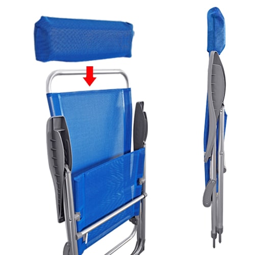 Fauteuil alu dossier Haut 5 positions