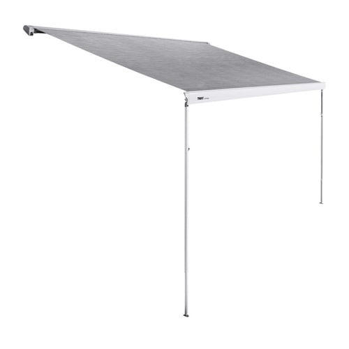 Store Thule Omnistor 6300 Blanc de 2m60  4,50m Toile Gris Mystic