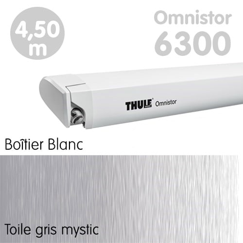 Nouveau Store Thule Omnistor 6300 Blanc 4m50 Gris Mystic