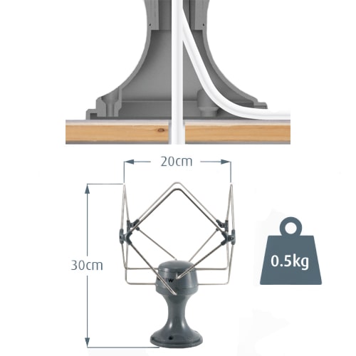 Antenne omnidirectionnelle OMNIMAX PRO Grise