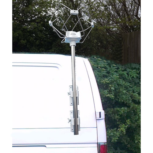 Mât d'antenne et accessoires - FIXATION SUR TIMON pour camping-car et  caravane