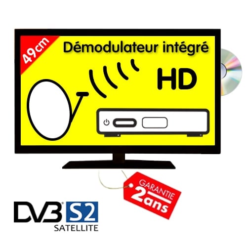 TV HD Digihome 49cm S2 compatible satellite