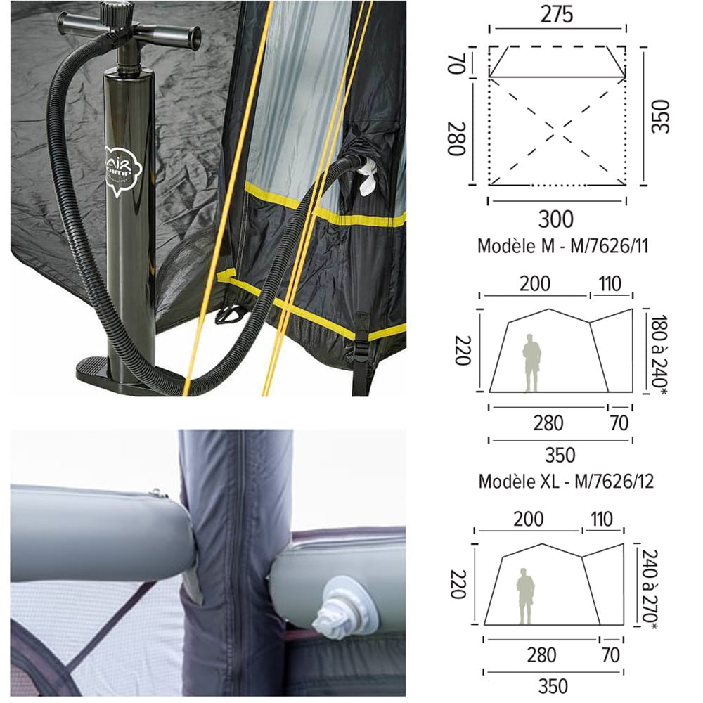 Auvent gonflable SANTA CRUZ V3 