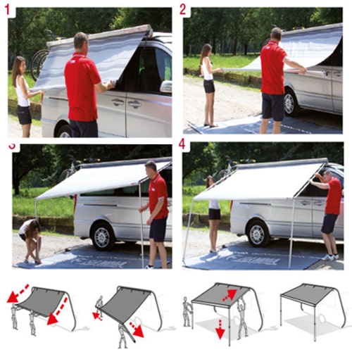 Store Fiamma F35 Pro Titanium 3m Royal Grey