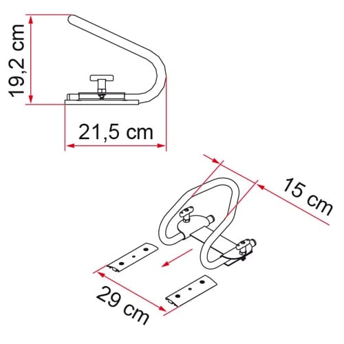 Bloque-roue Arrière de moto Wheel Saver Fiamma