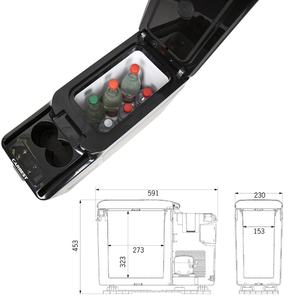 Glaci�re � compression CARBEST CabCooler 14 L 12/24 V pour Ducato