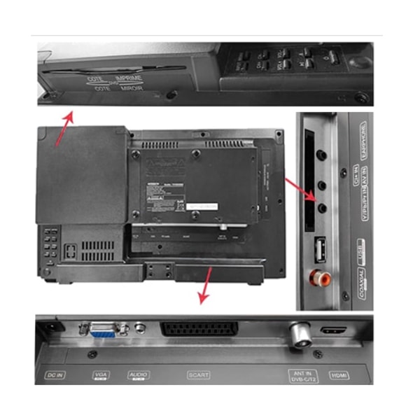 TV LED DVD 47cm Antarion